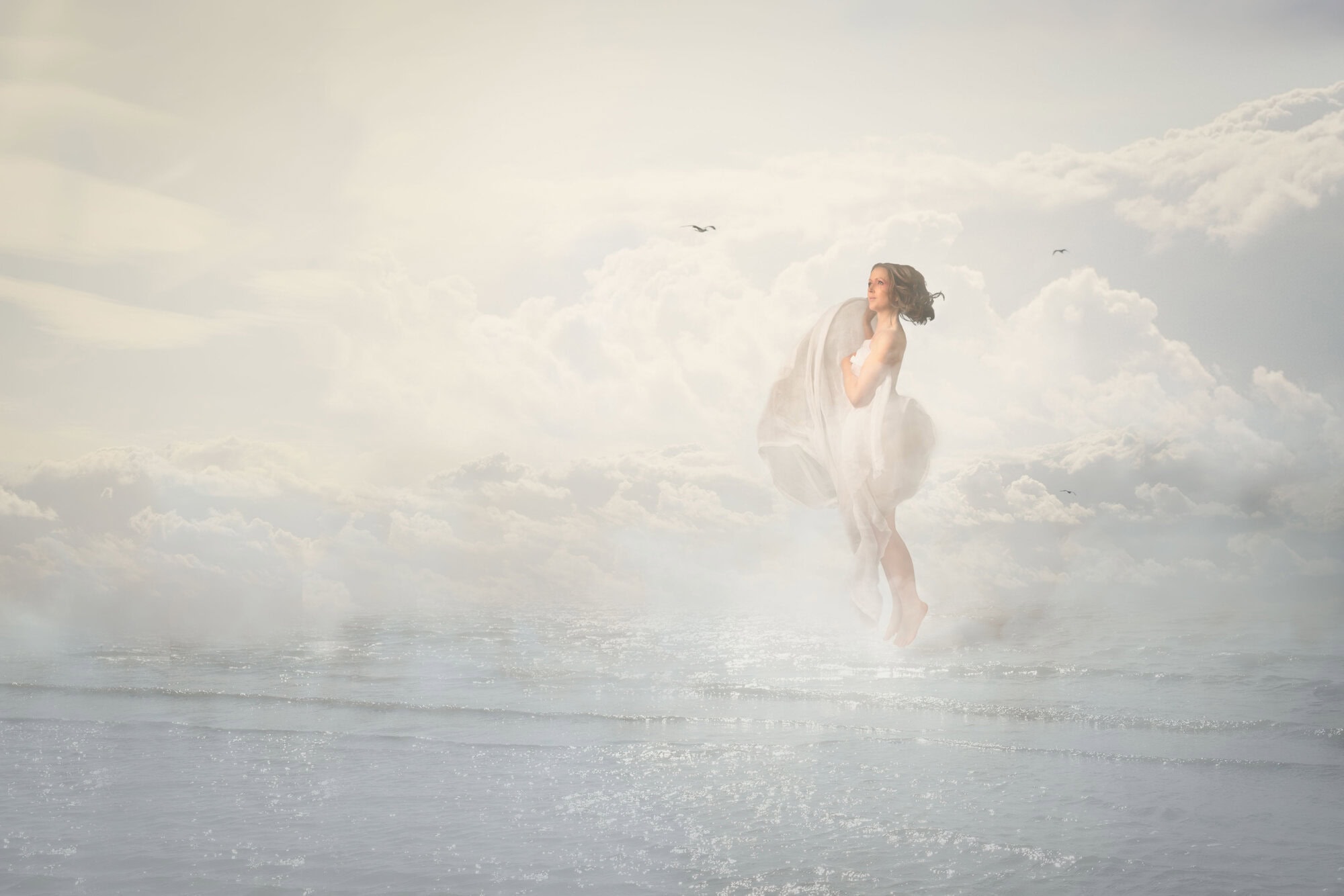Head in the Clouds: A self portrait by Louisa Peacock