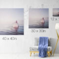 Release Yourself size comparison of prints
