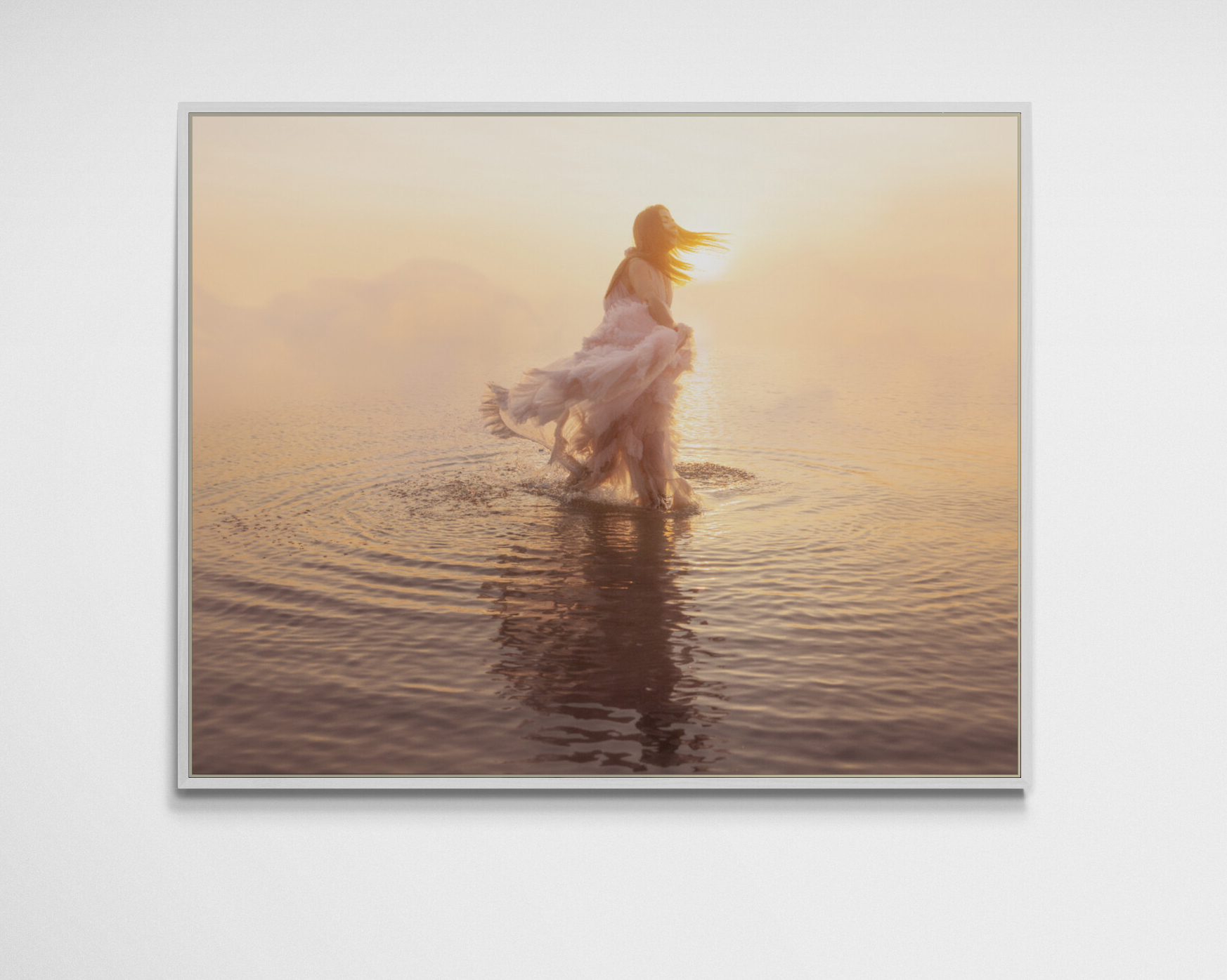 Dance of Freedom - White Tray Frame, 30 x 24 in